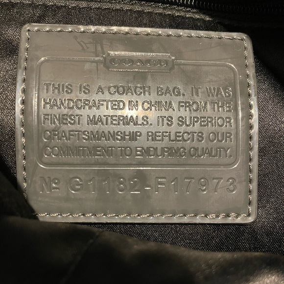 Coach Gray Leopard Print Tote - Picture 6 of 7